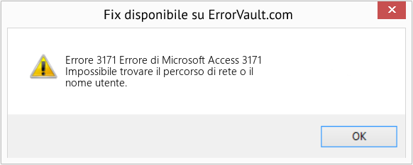 Fix Errore di Microsoft Access 3171 (Error Codee 3171)