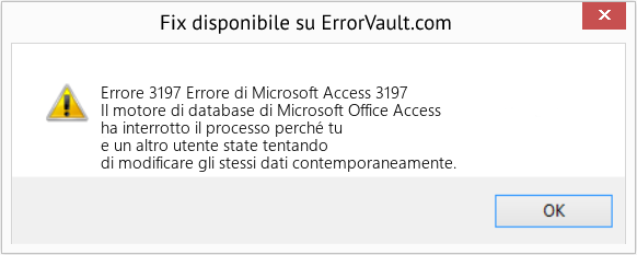 Fix Errore di Microsoft Access 3197 (Error Codee 3197)