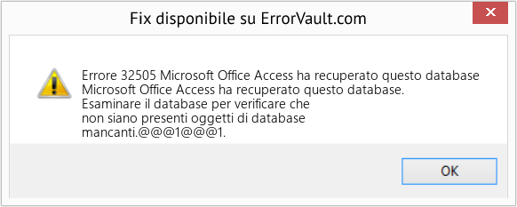 Download Error <?php echo $number; ?> (Microsoft Office Access ha recuperato questo database) Repair Tool Fix Microsoft Office Access ha recuperato questo database (Error Codee 32505)
