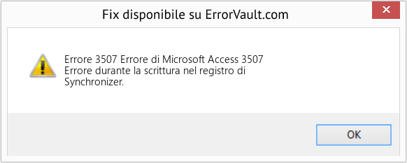 Fix Errore di Microsoft Access 3507 (Error Codee 3507)