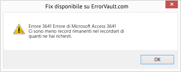 Download Error <?php echo $number; ?> (Errore di Microsoft Access 3641) Repair Tool Fix Errore di Microsoft Access 3641 (Error Codee 3641)