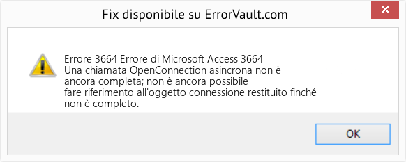 Fix Errore di Microsoft Access 3664 (Error Codee 3664)