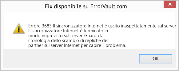 Download Error <?php echo $number; ?> (Il sincronizzatore Internet è uscito inaspettatamente sul server) Repair Tool Fix Il sincronizzatore Internet è uscito inaspettatamente sul server (Error Codee 3683)