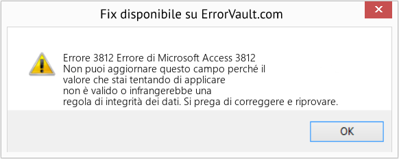 Fix Errore di Microsoft Access 3812 (Error Codee 3812)