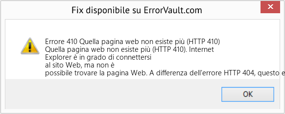 Fix Quella pagina web non esiste più (HTTP 410) (Error Codee 410)