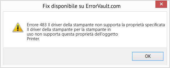 Download Error <?php echo $number; ?> (Il driver della stampante non supporta la proprietà specificata) Repair Tool Fix Il driver della stampante non supporta la proprietà specificata (Error Codee 483)