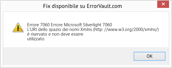 Fix Errore Microsoft Silverlight 7060 (Error Codee 7060)
