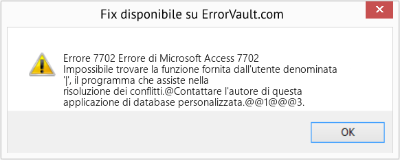 Fix Errore di Microsoft Access 7702 (Error Codee 7702)