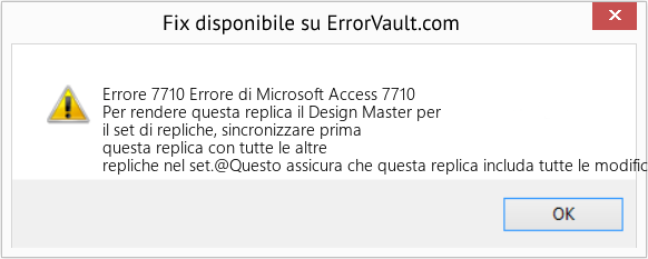 Fix Errore di Microsoft Access 7710 (Error Codee 7710)