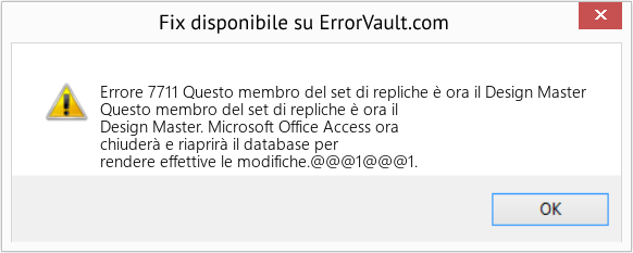 Fix Questo membro del set di repliche è ora il Design Master (Error Codee 7711)