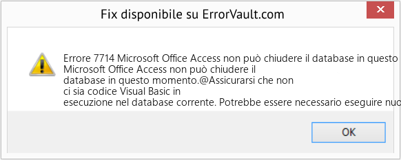 Fix Microsoft Office Access non può chiudere il database in questo momento (Error Codee 7714)
