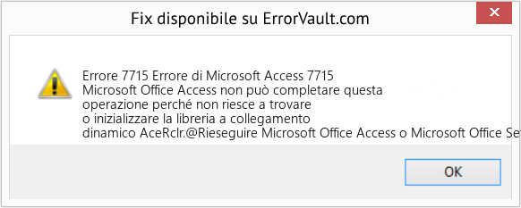 Fix Errore di Microsoft Access 7715 (Error Codee 7715)
