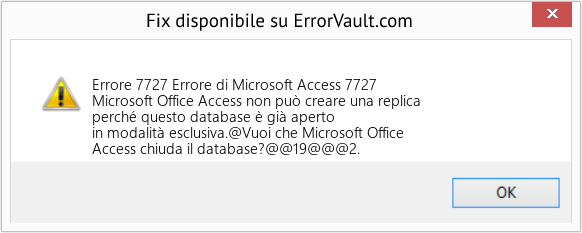 Fix Errore di Microsoft Access 7727 (Error Codee 7727)