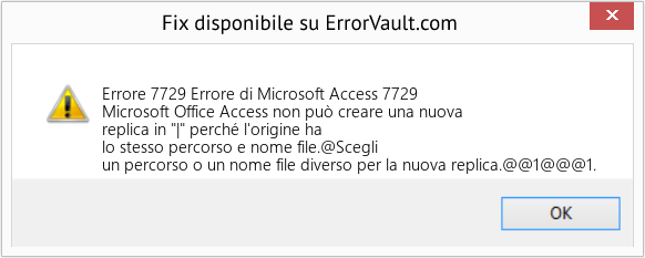 Fix Errore di Microsoft Access 7729 (Error Codee 7729)