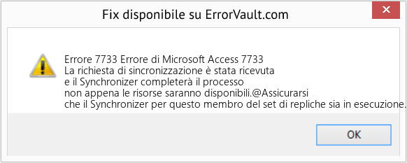 Fix Errore di Microsoft Access 7733 (Error Codee 7733)