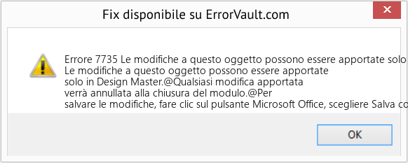 Download Error <?php echo $number; ?> (Le modifiche a questo oggetto possono essere apportate solo presso il Design Master) Repair Tool Fix Le modifiche a questo oggetto possono essere apportate solo presso il Design Master (Error Codee 7735)
