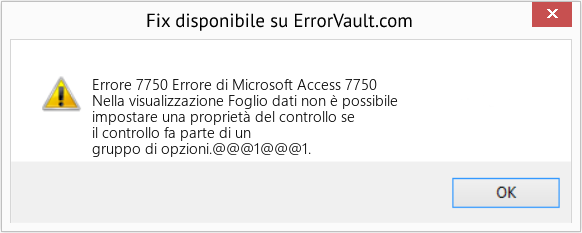 Fix Errore di Microsoft Access 7750 (Error Codee 7750)