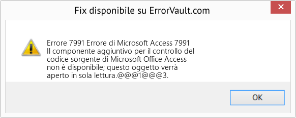 Fix Errore di Microsoft Access 7991 (Error Codee 7991)