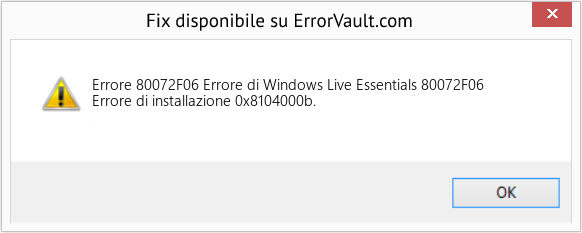 Download Error <?php echo $number; ?> (Errore di Windows Live Essentials 80072F06) Repair Tool Fix Errore di Windows Live Essentials 80072F06 (Error Codee 80072F06)