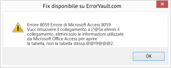 Fix Errore di Microsoft Access 8059 (Error Codee 8059)