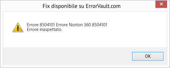 Fix Errore Norton 360 8504101 (Error Codee 8504101)