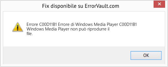 Fix Errore di Windows Media Player C00D11B1 (Error Codee C00D11B1)