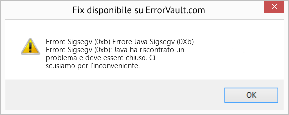 Fix Errore Java Sigsegv (0Xb) (Error Codee Sigsegv (0xb))