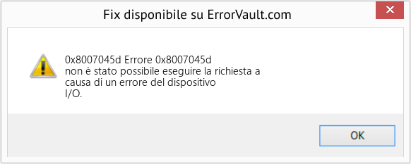 Fix Errore 0x8007045d (Error 0x8007045d)