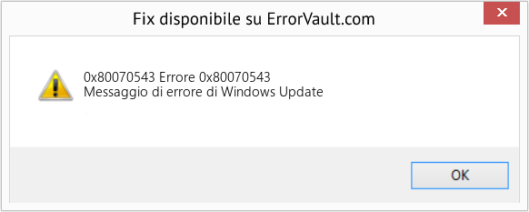 Fix Errore 0x80070543 (Error 0x80070543)