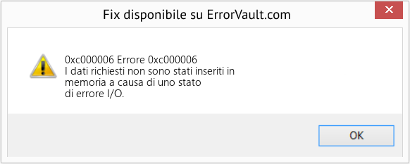 Download Error 0xc000006 (Errore 0xc000006) Repair Tool Fix Errore 0xc000006 (Error 0xc000006)