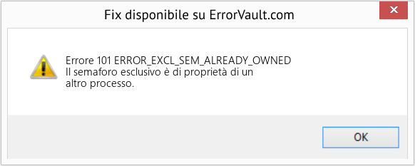 Fix ERROR_EXCL_SEM_ALREADY_OWNED (Error Errore 101)