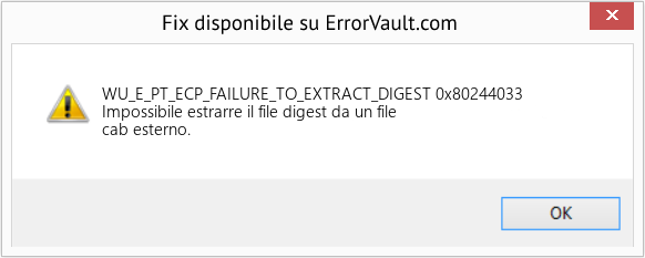 Fix 0x80244033 (Error WU_E_PT_ECP_FAILURE_TO_EXTRACT_DIGEST)