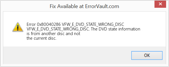 다운로드 오류 <?php echo $number; ?> (VFW_E_DVD_STATE_WRONG_DISC) 복구 도구 VFW_E_DVD_STATE_WRONG_DISC 수정(오류 오류 0x80040286)