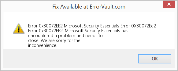 다운로드 오류 <?php echo $number; ?> (Microsoft 보안 필수 오류 0X80072Ee2) 복구 도구 Microsoft 보안 필수 오류 0X80072Ee2 수정(오류 오류 0x80072EE2)