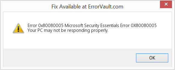 다운로드 오류 <?php echo $number; ?> (Microsoft 보안 필수 오류 0X80080005) 복구 도구 Microsoft 보안 필수 오류 0X80080005 수정(오류 오류 0x80080005)