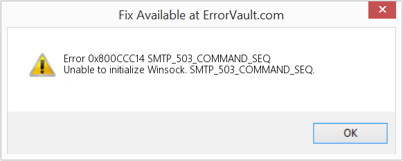 SMTP_503_COMMAND_SEQ 수정(오류 오류 0x800CCC14)