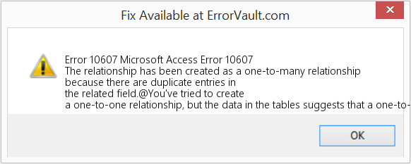 다운로드 오류 <?php echo $number; ?> (Microsoft 액세스 오류 10607) 복구 도구 Microsoft 액세스 오류 10607 수정(오류 오류 10607)