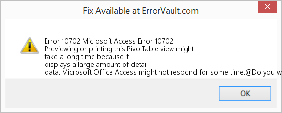 다운로드 오류 <?php echo $number; ?> (Microsoft 액세스 오류 10702) 복구 도구 Microsoft 액세스 오류 10702 수정(오류 오류 10702)