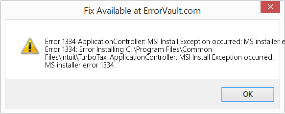 ApplicationController: MSI 설치 예외 발생: MS 설치 프로그램 오류 1334 수정(오류 오류 1334)