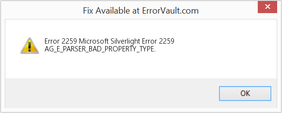 Microsoft Silverlight 오류 2259 수정(오류 오류 2259)