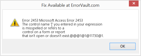다운로드 오류 <?php echo $number; ?> (Microsoft 액세스 오류 2453) 복구 도구 Microsoft 액세스 오류 2453 수정(오류 오류 2453)