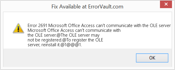 다운로드 오류 <?php echo $number; ?> (Microsoft Office Access가 OLE 서버와 통신할 수 없습니다.) 복구 도구 Microsoft Office Access가 OLE 서버와 통신할 수 없습니다. 수정(오류 오류 2691)