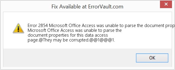 다운로드 오류 <?php echo $number; ?> (Microsoft Office Access에서 이 데이터 액세스 페이지의 문서 속성을 구문 분석할 수 없습니다.) 복구 도구 Microsoft Office Access에서 이 데이터 액세스 페이지의 문서 속성을 구문 분석할 수 없습니다. 수정(오류 오류 2854)