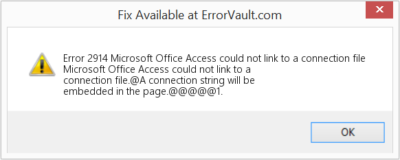 Microsoft Office Access에서 연결 파일에 연결할 수 없습니다. 수정(오류 오류 2914)