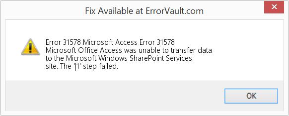 다운로드 오류 <?php echo $number; ?> (Microsoft 액세스 오류 31578) 복구 도구 Microsoft 액세스 오류 31578 수정(오류 오류 31578)