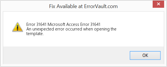 다운로드 오류 <?php echo $number; ?> (Microsoft 액세스 오류 31641) 복구 도구 Microsoft 액세스 오류 31641 수정(오류 오류 31641)