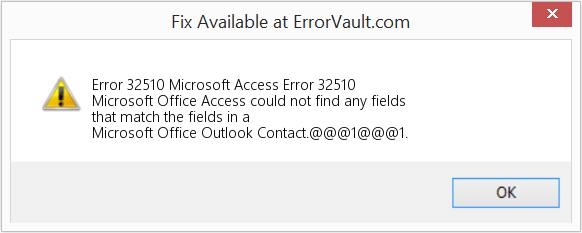 Microsoft 액세스 오류 32510 수정(오류 오류 32510)