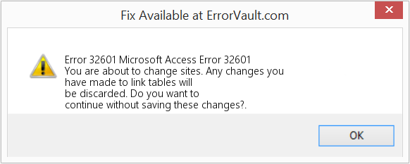 Microsoft 액세스 오류 32601 수정(오류 오류 32601)