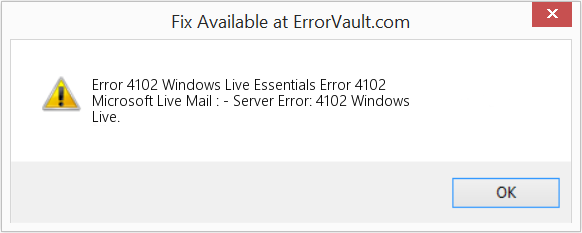 Windows Live Essentials 오류 4102 수정(오류 오류 4102)