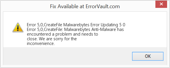 다운로드 오류 <?php echo $number; ?> (Malwarebytes 오류 업데이트 5 0) 복구 도구 Malwarebytes 오류 업데이트 5 0 수정(오류 오류 5,0, 파일 만들기)